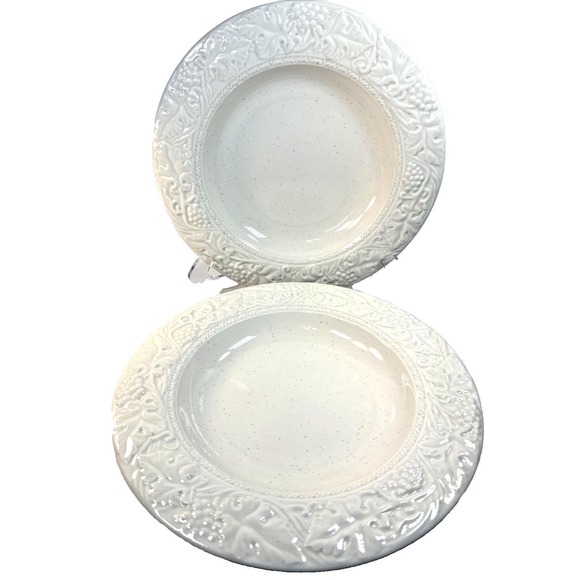 Wedgwood Other - VTG Pair of WEDGWOOD Pasta/Soup Bowl English Terrace Stone Japan 1999 10.25" EVC